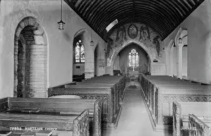 Pews: Interior of Mortehoe Church