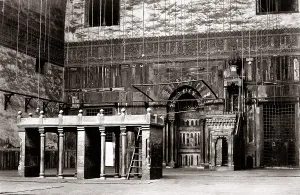 Hassan: Interior of the Mosque of Sultan Hassan, Cairo, Egypt