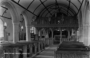 Pews: Interior of Mullion Church