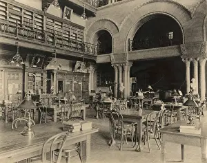Historicism: Interior of the New York State Library designed ?