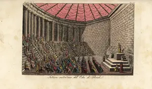 Bossi: Interior of the Odeon of Pericles in Athens