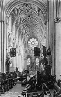 Pews: Interior of Oxford Cathedral
