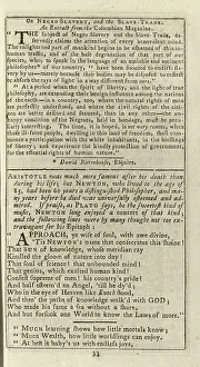 Banneker: Interior page, with an abolitionist article, ?
