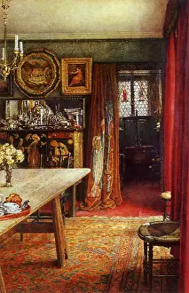 Pinwell: Interior with a Painted Cabinet