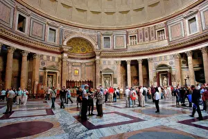 Agrippa: Interior of the Pantheon, Rome, Italy