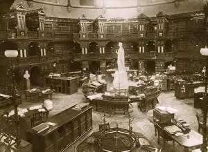Ottawa: Interior, Parliament Library, Ottawa, Ontario, Canada