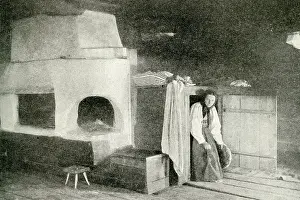 Floorboards: Interior of a peasant cottage, Finland