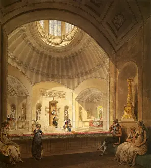Soane: Interior Perspective of the Sepulchral Chapel