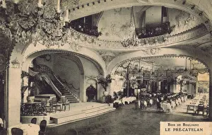 1910 1920: The interior of the Pre-Catelan restaurant