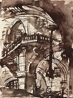 Gian: Interior of a Prison, by Piranesi