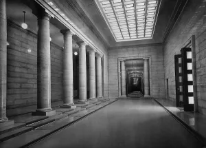 Chancery: The interior of the Reich Chancellery, 1939