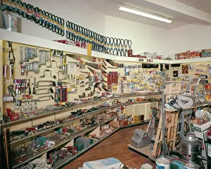 Rewarding: Interior of Retail Hardware Store Stocked from
