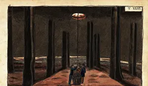 Northwich: Interior of a rock salt mine at Northwich, Cheshire