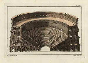 Ampitheatre: Interior of a Roman ampitheatre