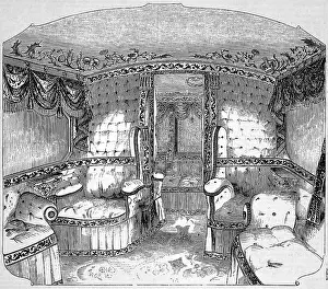 Beattie: Interior of the Royal Southampton Railway State Carriage