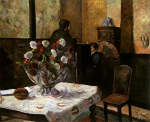 Frech: Interior, Rue Carcel, by Gauguin