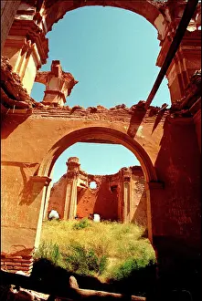 Desolate: Interior ruins, Belchite, Spain