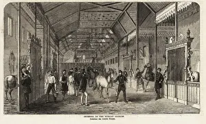 Trade Show: Interior of the Russian Stables, Paris Exposition, 1867