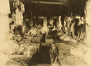 Arundel: Interior of a shack occupied by berry pickers. Anne Arundel