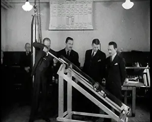 Inserting: Interior Shot of a British Man Inserting Various