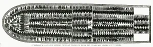 Decks: Interior of a slave ship 1844