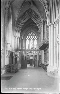 Albans: Interior of St. Albans Abbey - North Aisle