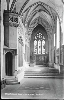 Albans: Interior of St. Alban's Abbey, South Aisle