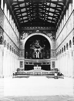 Boniface: Interior of the St. Boniface Abbey in Munich