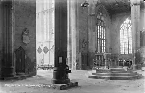Font: Interior of St. Botolph's Church