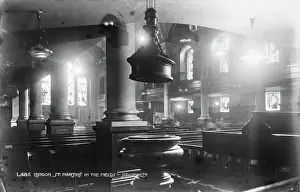 Showcases: Interior of St. Martin-in-the-Fields, London