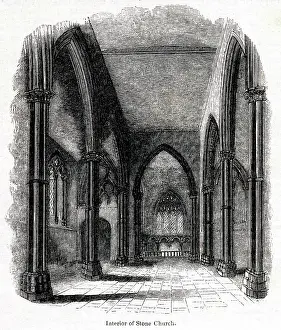 Dartford: Interior, St Mary's Church, Stone, near Dartford, Kent