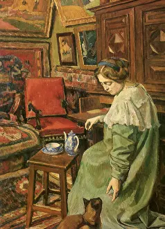 Siamese: Interior of a Studio with Siamese Cats