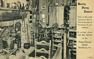 Harrisburg: Interior of tavern, Penn-Harris Hotel, Harrisburg, USA