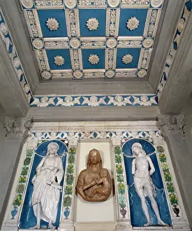 Robbia: Interior of tempietto by Andrea della Robbia