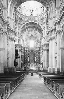 Theatinerkirche: Interior of the Theatinerkirche in Munich