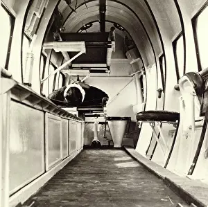 Vimy: The interior of a Vickers Vimy Ambulance