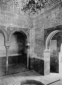Alhambra: Interior view of the Alhambra, 1899