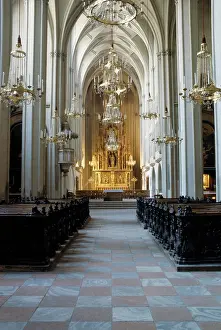 Landova: Interior view of the Augustiner Church