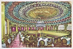 Berln: An interior view of the Cafs Am Zoo in Berlin, 1920s