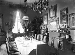 Properties: Interior view of the castle to Friedrichsruh, 1930