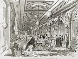 Keating: Interior view of the central office of I.M