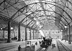 Terminus: Interior view of the Central Station in Munich