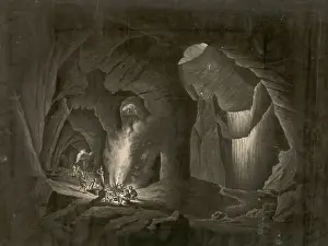 Dalecarlia: Interior view of the mine of Fahlun in Dalecarlia