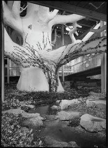 Harker: Interior view of the Festival's The Natural Scene pavilion