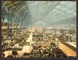 Internationale: Interior view of the Gallery of Machines, Exposition univers