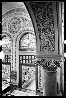 Foregroundthe: An interior view of the interior hall at the Municipal
