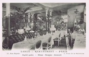 Larue: An interior view of the Larue restaurant, Paris, 1920s