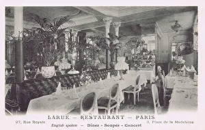 Larue: An interior view of the Larue restaurant, Paris, 1920s