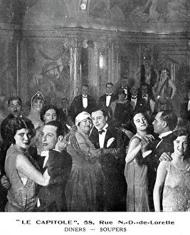Lorette: An interior view of Le Capitole night-spot in Paris, 1924