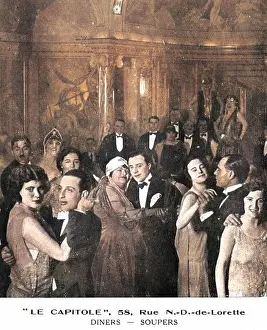 Lorette: An interior view of Le Capitole night-spot in Paris, 1924